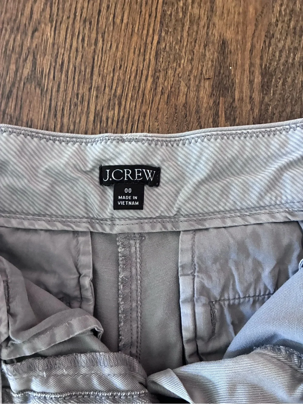 J. Crew Women's Light Gray Chino Bermuda Shorts